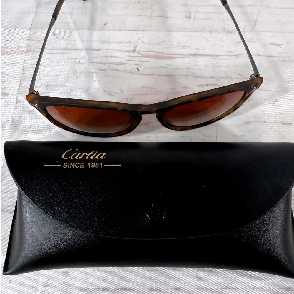 Cartier Sunglasses Tortoise Brown Lens - Women's Authentic‎ Designer Eyewear